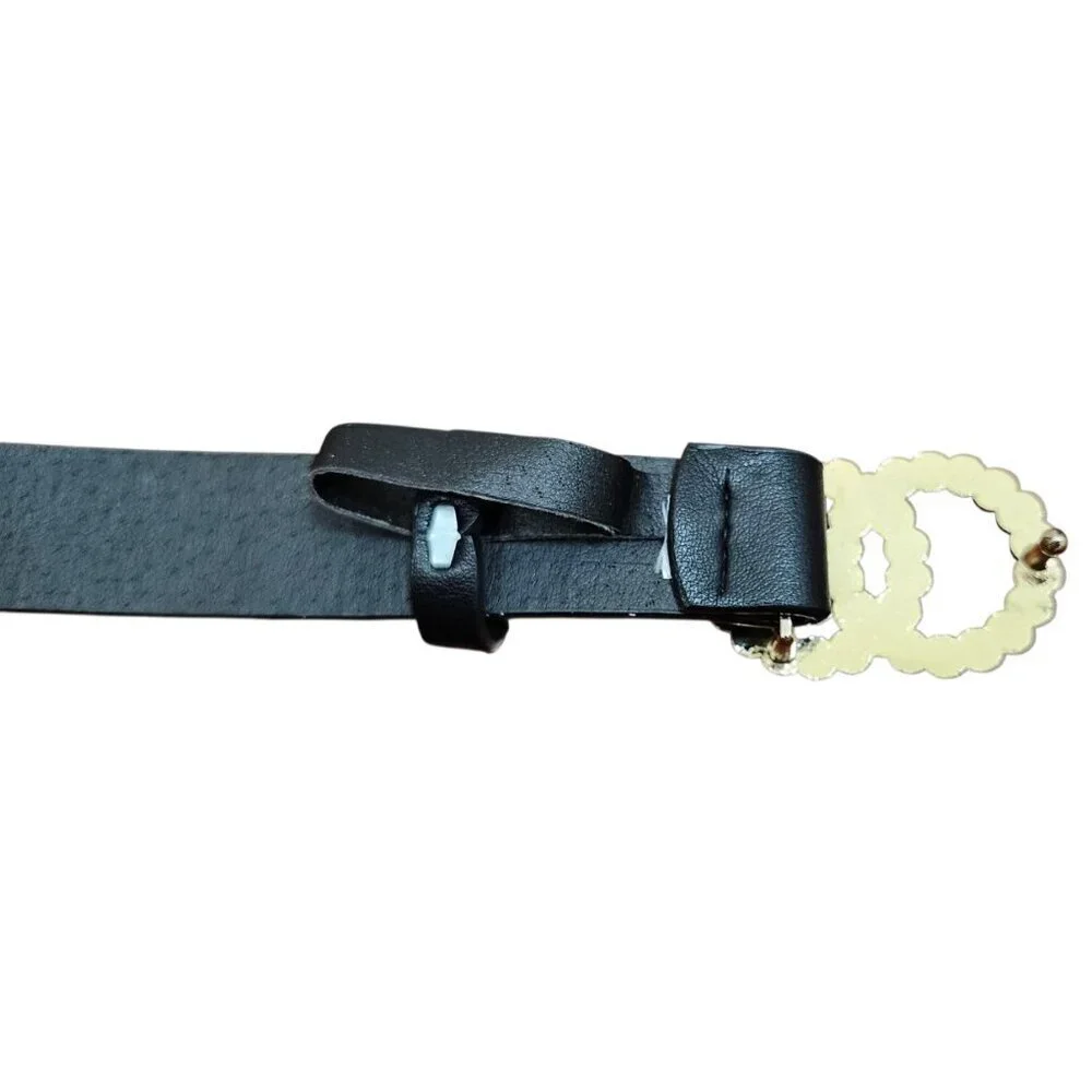 Primark Waist Belt with Pearl Rhinestone Buckle |Elegant Retro Glam Accessory S